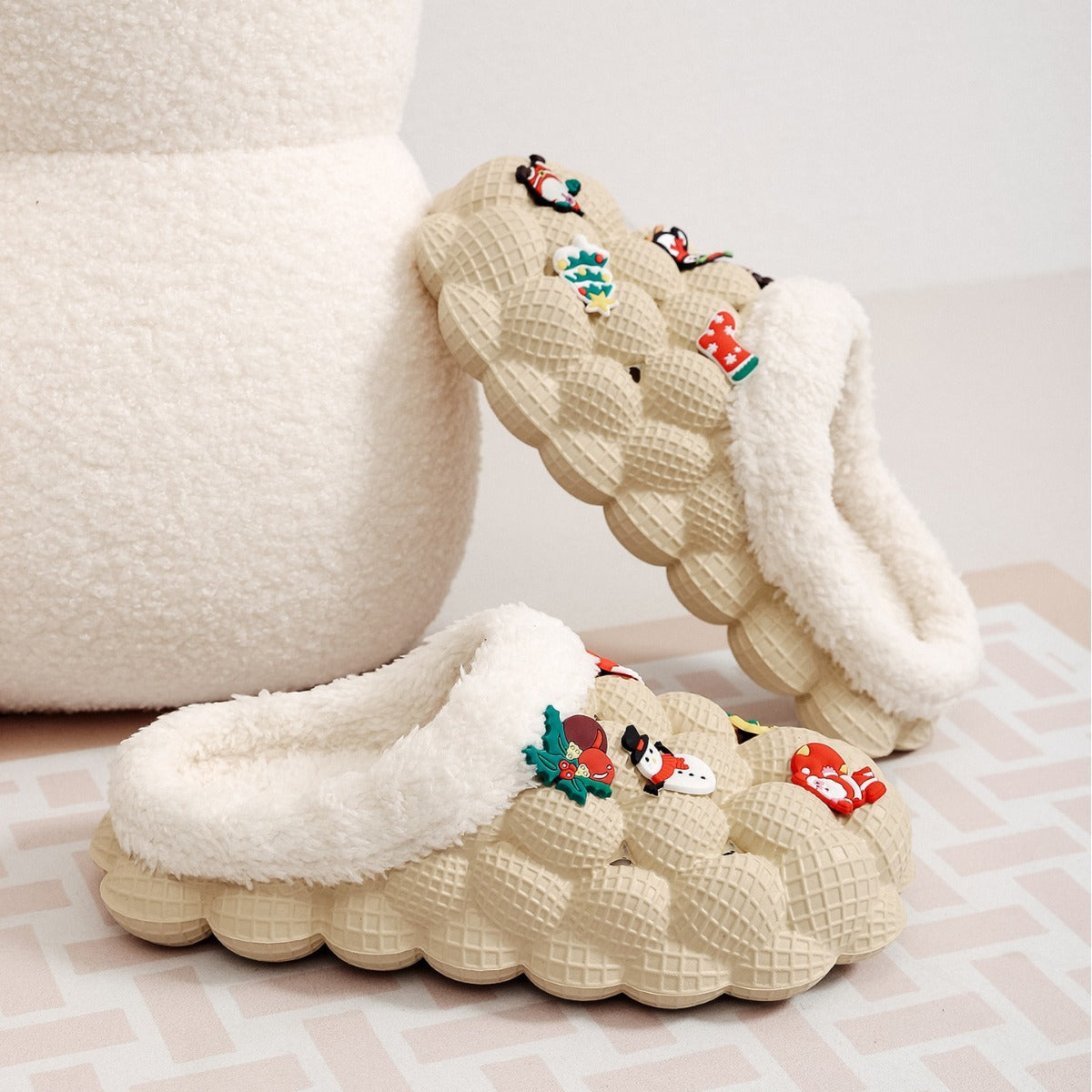Winter Hole Shoes | EVA Slippers With Warm Toe Holders & Hollow Out Design