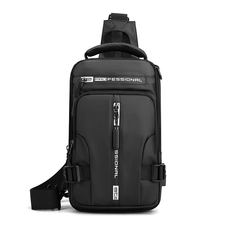 Men Crossbody Bag - Multifunctional Waterproof Backpack With Mobile Phone Pocket