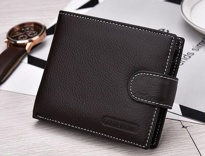 Men Leather Wallet | Genuine Compact Short Leather Wallet For Men