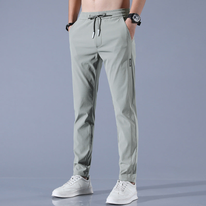Summer Ice Silk Pants | Men's Breathable Business Casual Stretch Trousers
