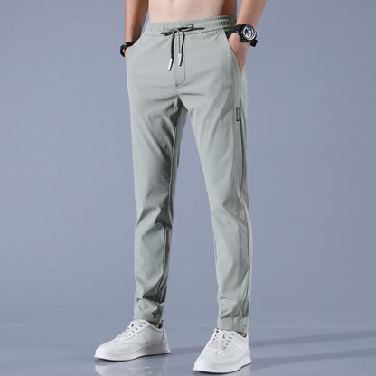 Summer Ice Silk Pants | Men's Breathable Business Casual Stretch Trousers