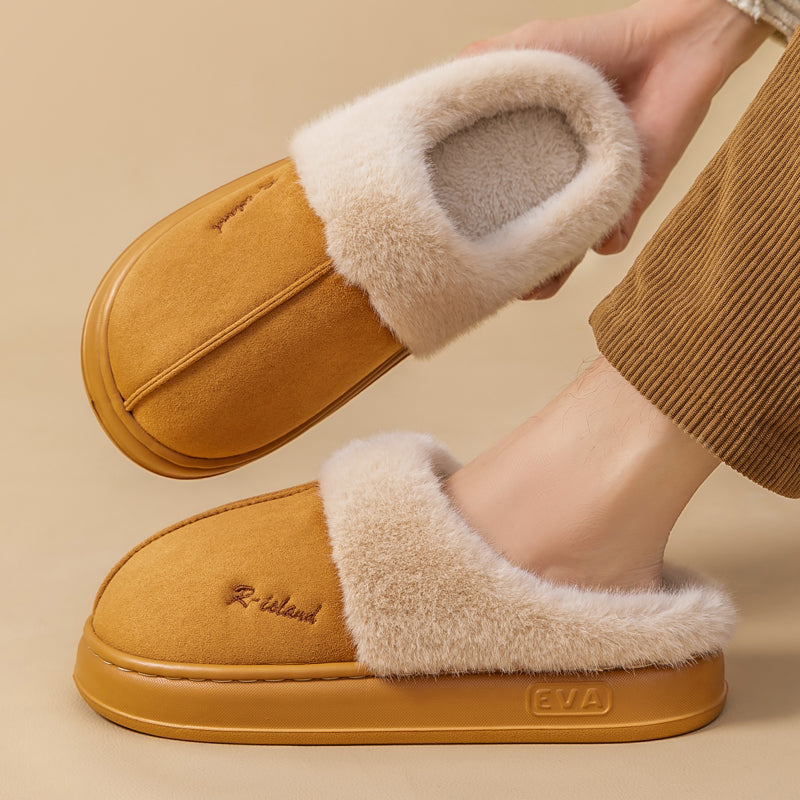 Warm Cotton Slippers | Cozy Winter Footwear | Non Slip Indoor Shoes