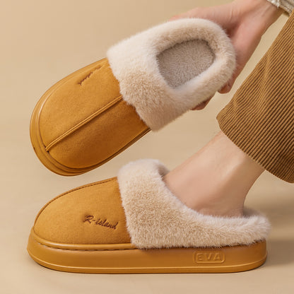 Warm Cotton Slippers | Cozy Winter Footwear | Non Slip Indoor Shoes