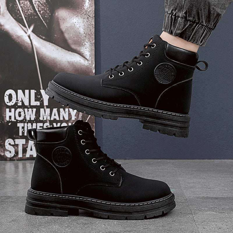 Mens Winter Boots | Waterproof Chunky Heel Fashion Ankle Boots