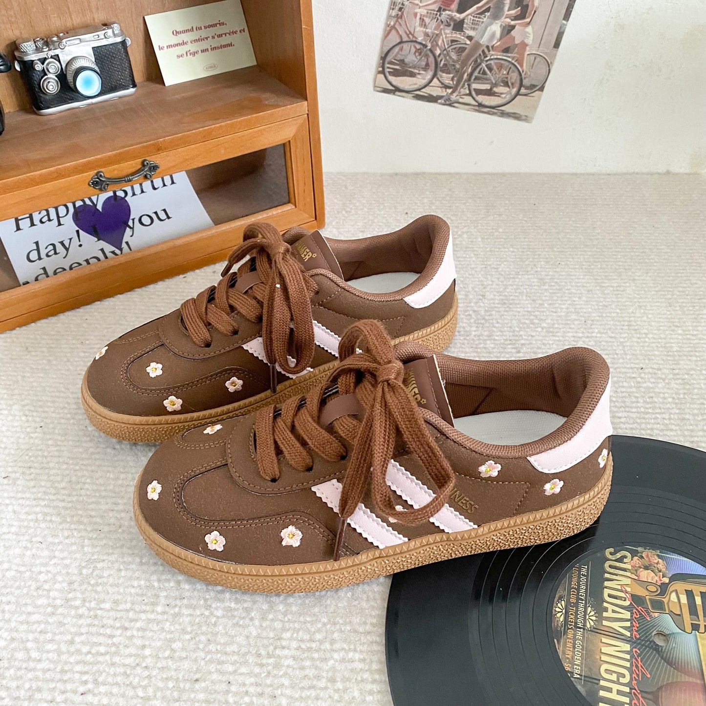 Women's Casual Training Shoes – Flat Lace Up Sneakers | Breathable Microfiber