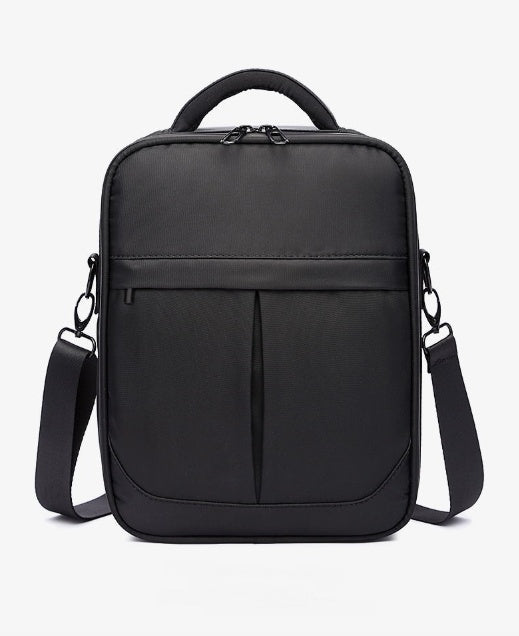 Men Messenger Bag | Lightweight Black Oxford Fabric Shoulder Bag