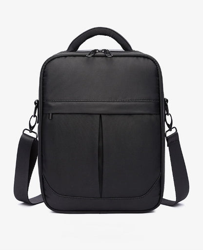 Men Messenger Bag | Lightweight Black Oxford Fabric Shoulder Bag