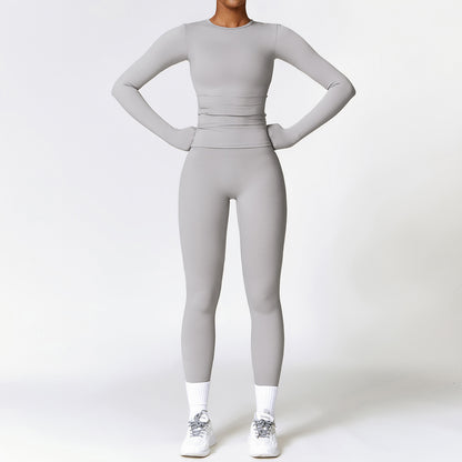 Quick-Drying Yoga Suit | Fitness Tracksuit With High Waist Leggings & Breathable Sportswear