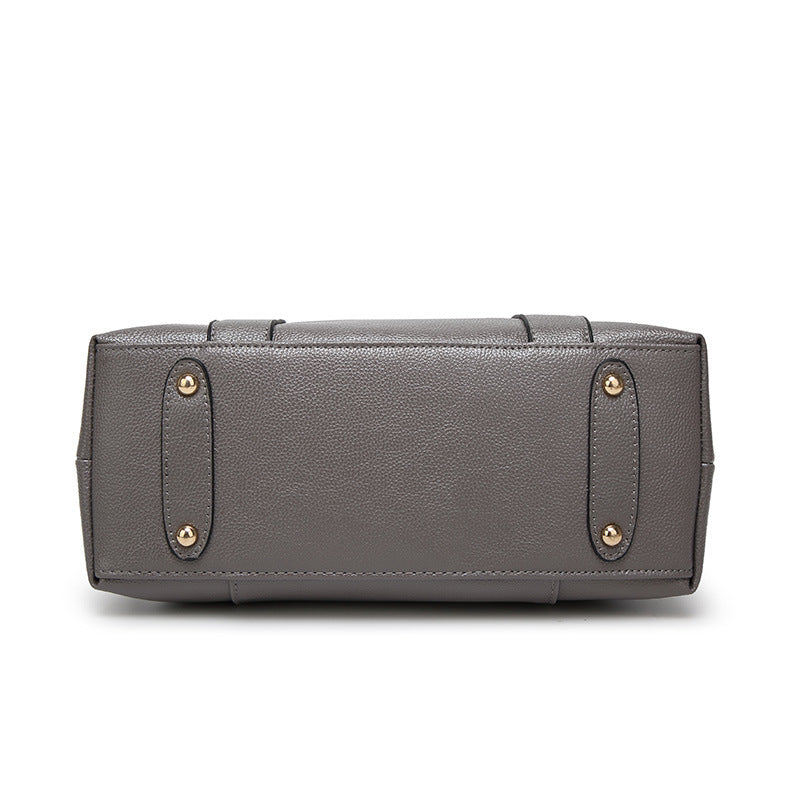 Women Shoulder Bag - Fashion Casual PU Leather Handbag With Lychee Pattern