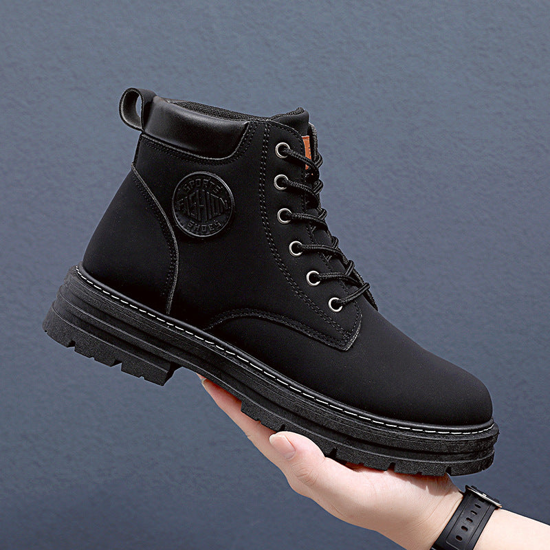 Mens Winter Boots | Waterproof Chunky Heel Fashion Ankle Boots