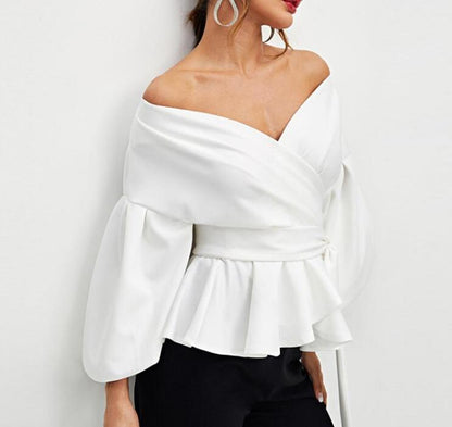 Women Bowknot Shirt - Sleeveless Summer Top With Bow Tie Front Detail