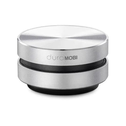 duramobi silver metal wireless Bluetooth speaker with black base