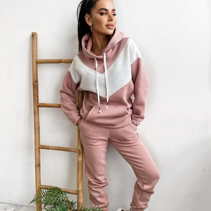 Sports Leisure Sweater Suit – Ladies Casual Two Piece Set With Straight Trousers
