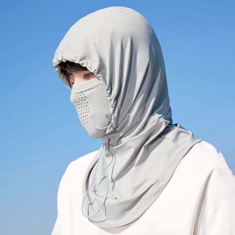 Sun Protection Hat | Breathable Nylon Ice Silk Neck Mask Scarf | UV Protection