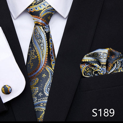 Men's Patterned Ties | European Style Neckwear Set With Silk Patterns