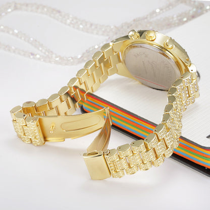 Women Quartz Wrist Watch - Fashion Stainless Steel Band Luxury Analog Timepiece