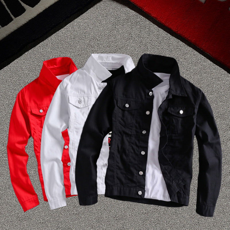 Denim Jacket Men | Lightweight Vinylon Fabric Casual Outerwear Coat