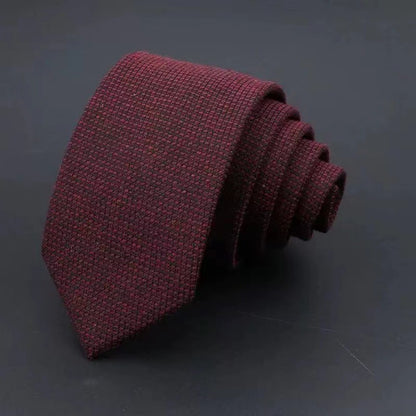 Men's Business Tie | Classic Striped Necktie | Formal Cotton & Polyester Yarn