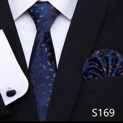 Men's Patterned Ties | European Style Neckwear Set With Silk Patterns