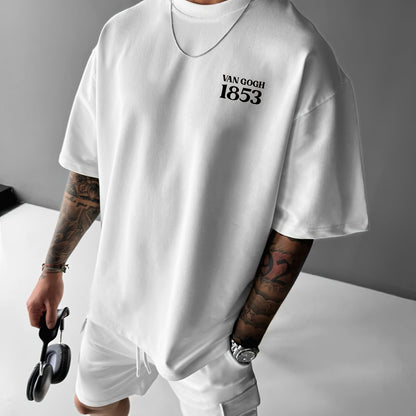 Cartoon T-Shirt - Printed Round Neck Short Sleeve Cotton Tee For Men