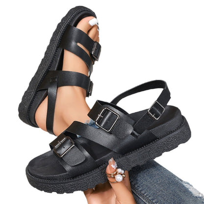 Plus Size Sports Sandals | Comfortable Walking Shoes With PU Upper & Rubber Sole