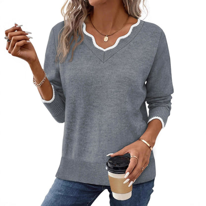 A Fashionable And Versatile Women's Pullover Top