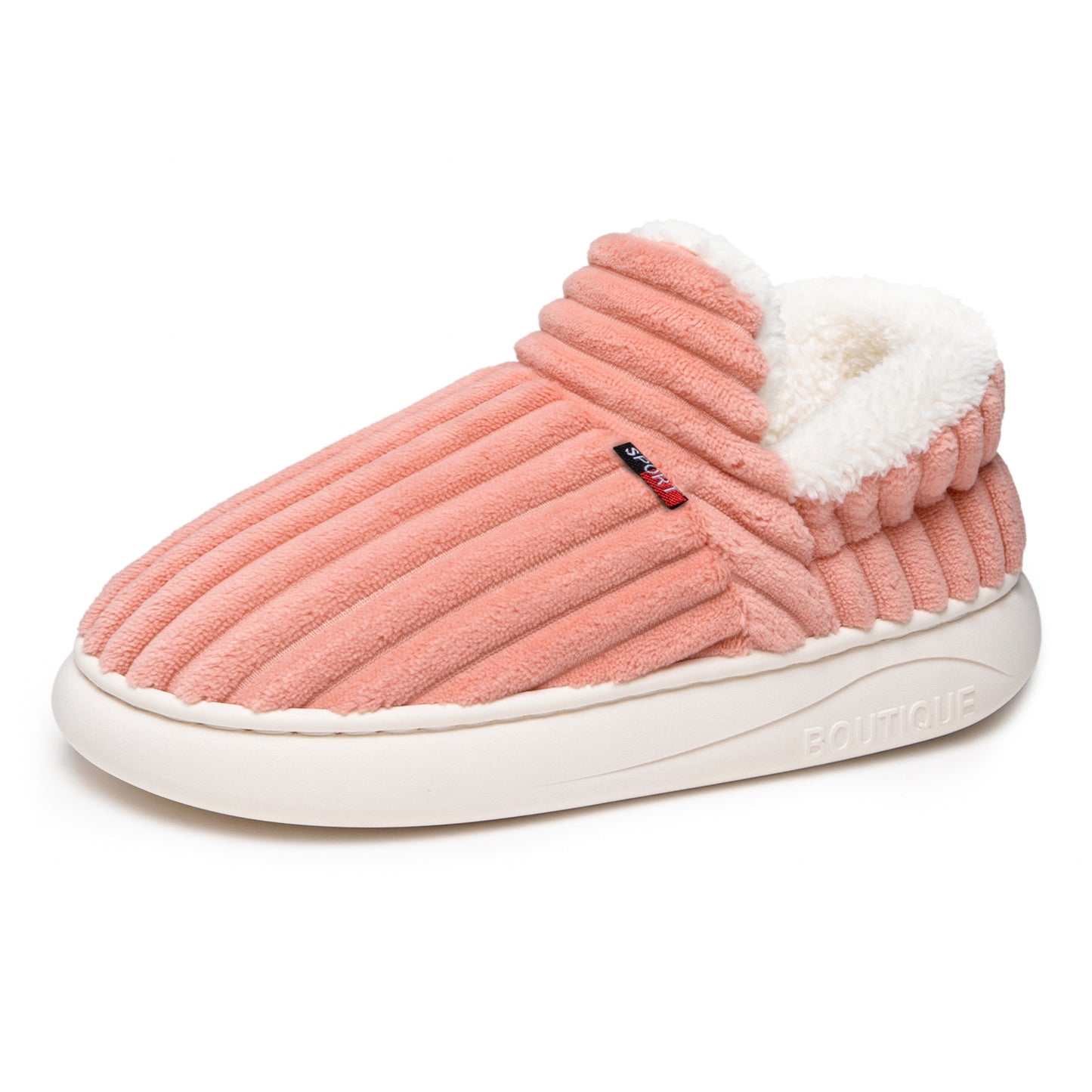 Cotton Winter Slippers – Women's Cozy Indoor Footwear With Soft Corduroy Lining