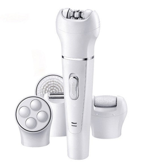 Electric Skin Massager | 5-in-1 Portable Beauty Device With Face And Body Scrubber