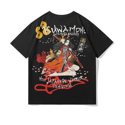 Embroidered Cotton T-Shirts - Unisex Round Neck Short Sleeve Casual Summer Shirts