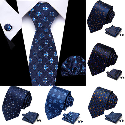 Men's Patterned Ties | European Style Neckwear Set With Silk Patterns