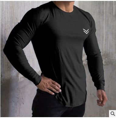 Quick Drying Sports Shirt - Men's Slim Fit Long Sleeve Workout Top
