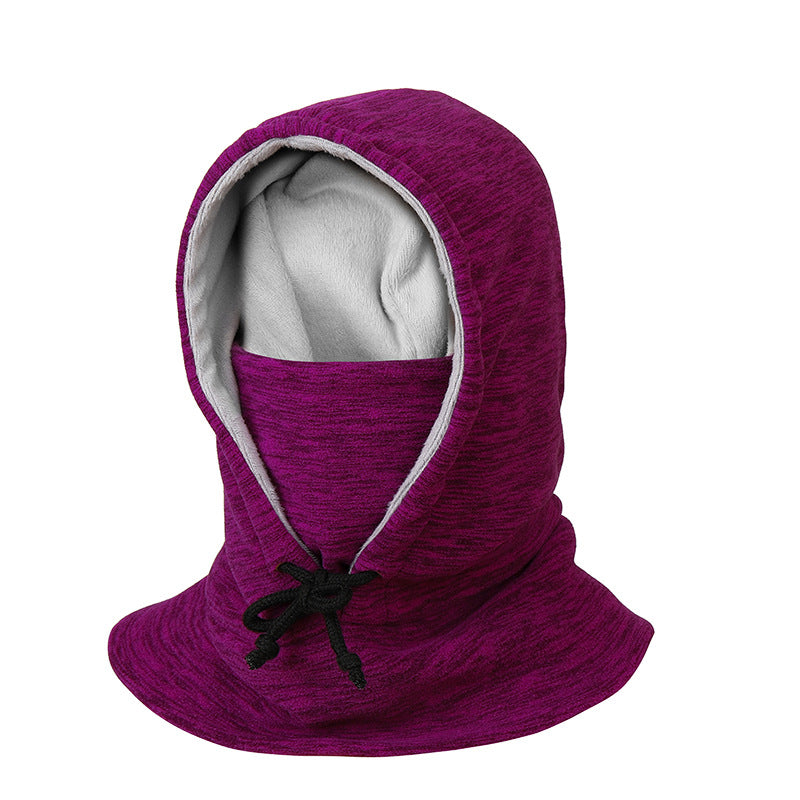 Winter Cycling Cap - Windproof Thickened Pullover Hat With Cold-Proof Scarf For Men Women