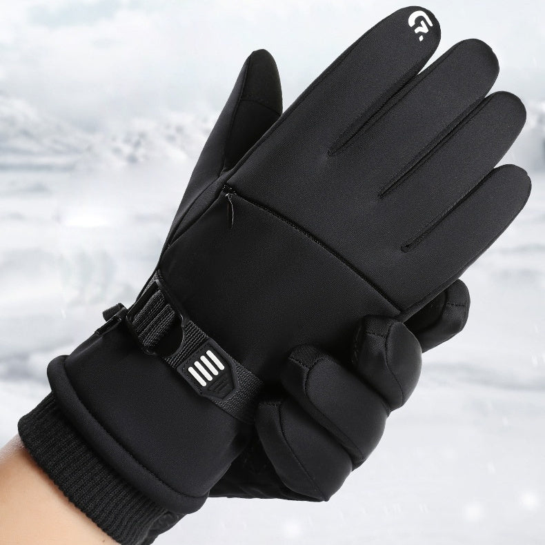 Waterproof Winter Gloves | Cold Resistant Fleece Lined Finger Style Gloves