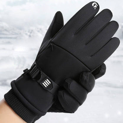 Waterproof Winter Gloves | Cold Resistant Fleece Lined Finger Style Gloves