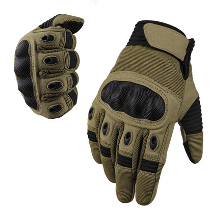 Tactical Motorbike Gloves – Full Finger Touch Screen Gloves With Knitted Fabric