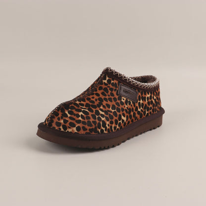 Women's Leather Shoes | Plus Size Warm Footwear | Genuine Cowhide Flat Heel