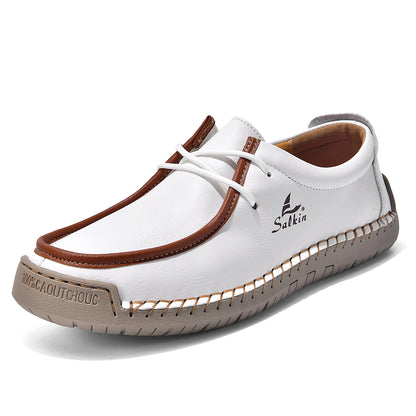 Casual Lace-Up Shoes | Soft Sole Shoes | Comfortable Walking Footwear