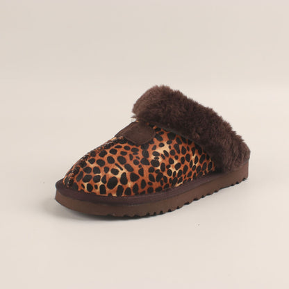 Women's Leather Shoes | Plus Size Warm Footwear | Genuine Cowhide Flat Heel