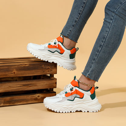 Casual Sports Shoes – Breathable Mesh Sneakers With Shock Absorbing Soles