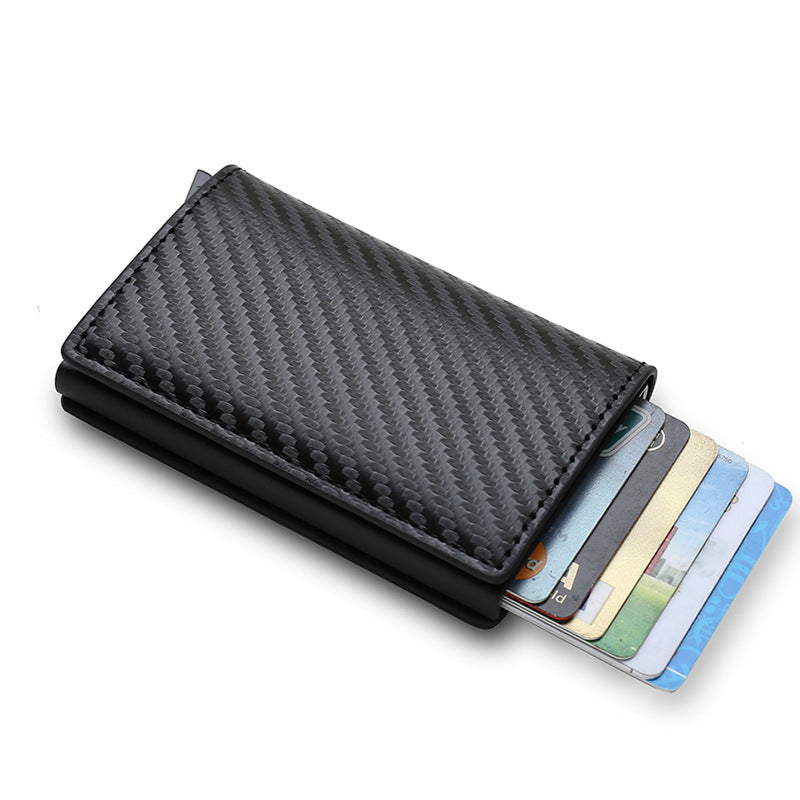 Minimalist Cardholder Wallet – Slim PU Leather Credit Case With Large Capacity
