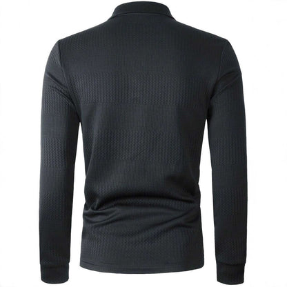 Men's Sports Long Sleeve Casual Fitness Shirt – Lightweight Polyester Fiber Top