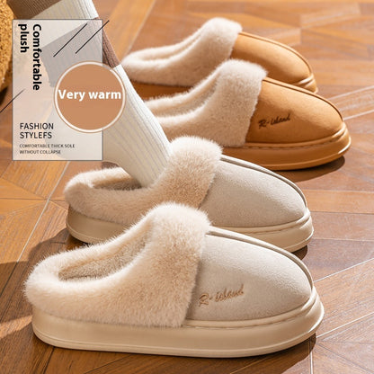 Warm Cotton Slippers | Cozy Winter Footwear | Non Slip Indoor Shoes