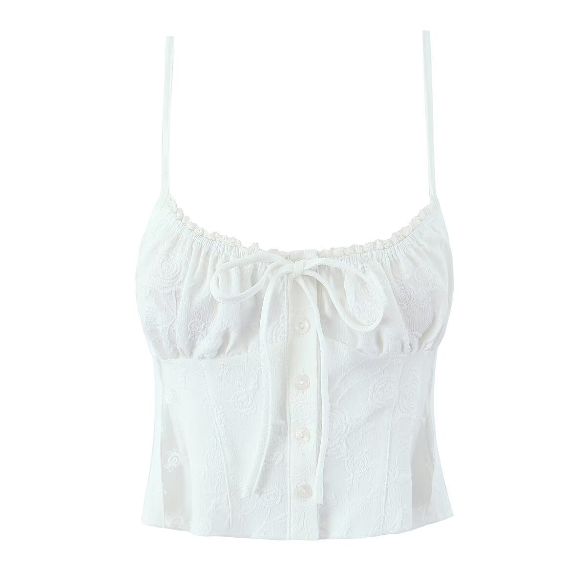 Lace Sling Vest Skirt - Retro Two Piece Set With Long Lace Skirt & Small Sling Vest