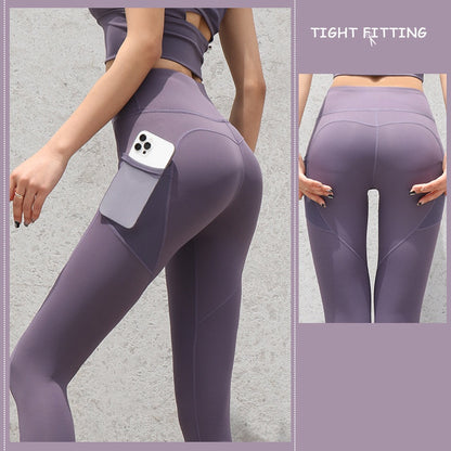 Seamless Leggings Women | High Waist Push Up Leggings With Pockets For Fitness Running