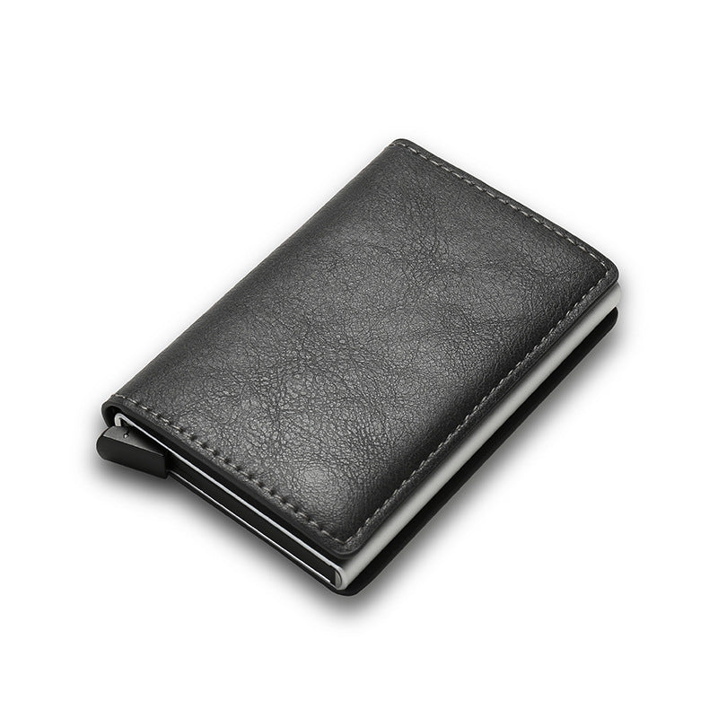 Minimalist Cardholder Wallet – Slim PU Leather Credit Case With Large Capacity