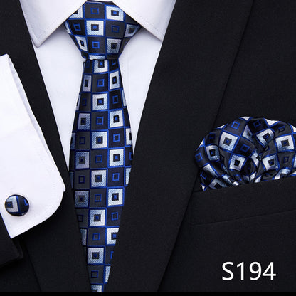 Men's Patterned Ties | European Style Neckwear Set With Silk Patterns
