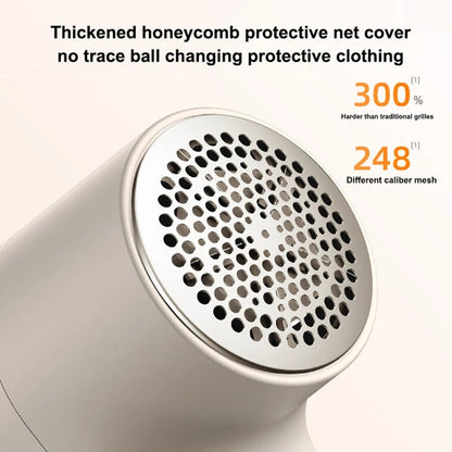 Close-up of a thickened honeycomb protective net cover on a white device with text highlighting durability and mesh features