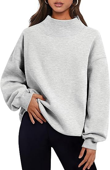 Pullover Sweatshirt Women | Loose Tops Round Neck Hoodie | Thick Solid Color Casual Wear