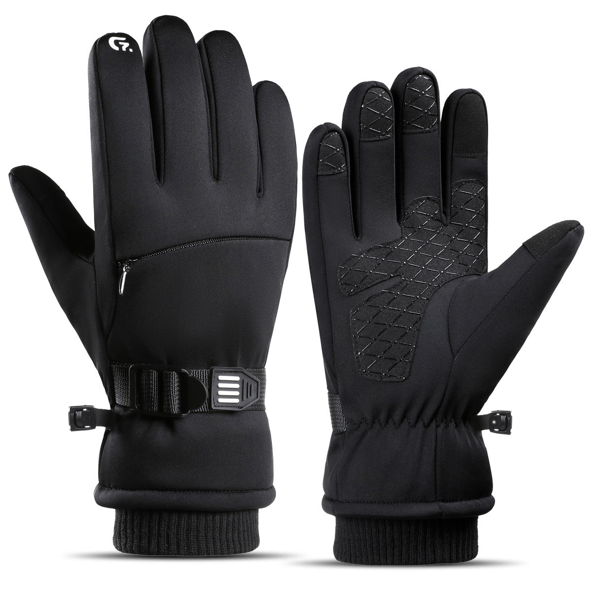 Waterproof Winter Gloves | Cold Resistant Fleece Lined Finger Style Gloves