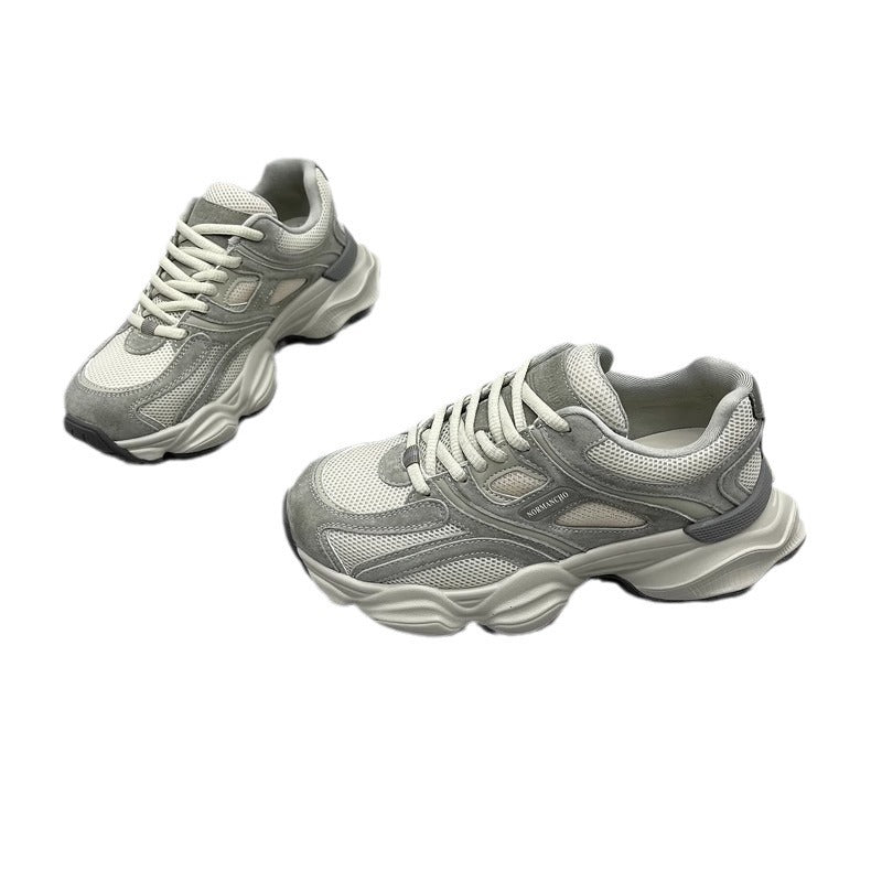 Paris Dad Shoes | Lightweight Platform Shoes With Rubber Sole For Women